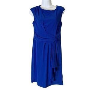 princess polly baby blue dress Linen Short Sleeve Wrap Dress